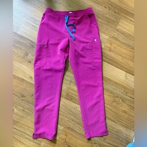 FIGS Raspberry Sorbet scrub pants